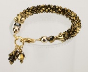 Walnut Crystal Cascade Necklace<br />