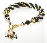 Animal Melange Crystal Cascade Necklace<br />