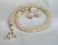 Milky Way Ear Drops<br />Ear Drops and Necklace sold separately