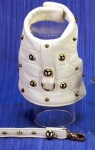 Spike White Harness Vest<br />Coat, collar and leash sold separately