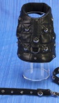 Spike Black Harness<br />Coat, collar and leash sold separately