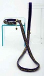 Ultraviolet Pyramid Luxe Leash<br />Collar and leash sold separately
