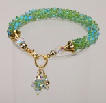 Peridot<br />Crystal Cascade Necklace<!--Dogs-->
